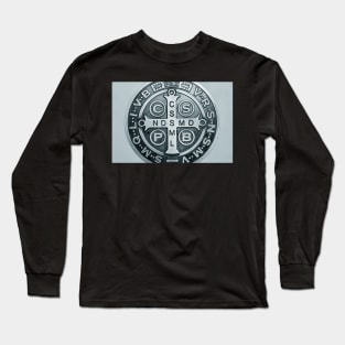 Saint Benedict Cross medal photograph Long Sleeve T-Shirt